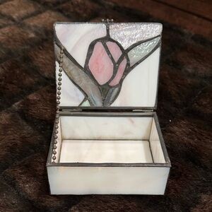Stained Glass Trinket Jewelry Box